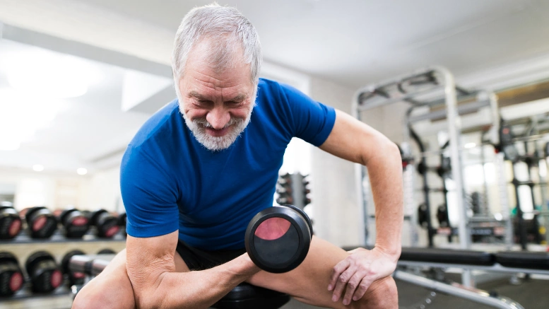 Healthy Senior Weight Training Large