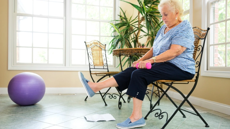 Healthy Senior Neck Pain Elderly Senior Large