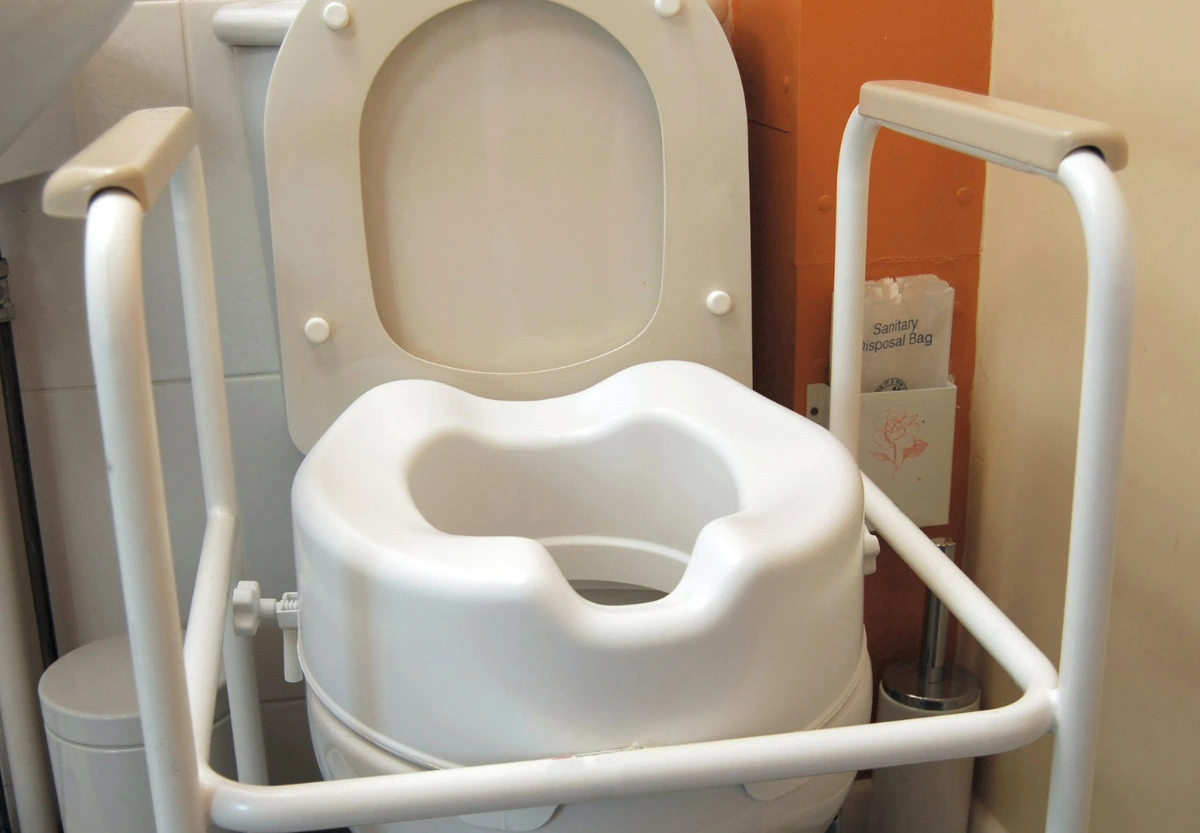HOMLAND Raised Toilet Seat With Handles